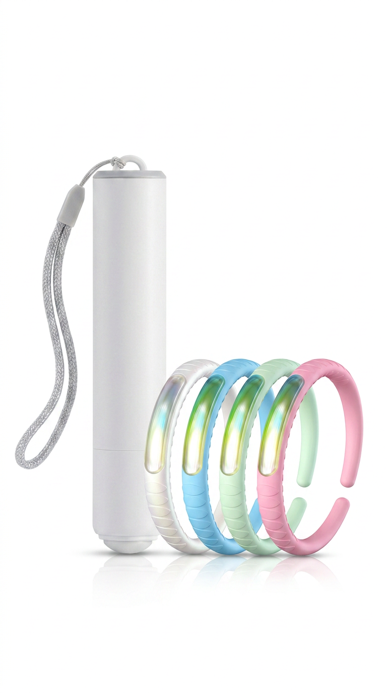MoustiGo™ Totaal Beschermingspakket — Lamp + Tekenverwijderaar + Hittestift + Armband
