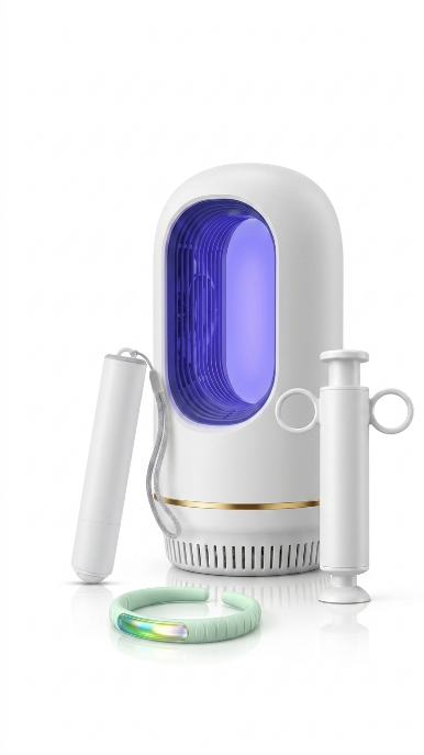 MoustiGo™ Totaal Beschermingspakket — Lamp + Tekenverwijderaar + Hittestift + Armband